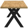 Table à manger NOAIN pieds en forme de X 160x90x75cm massif pin 628496628496