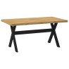 Table à manger NOAIN pieds en forme de X 160x90x75cm massif pin 628496628496