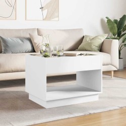 Table basse avec LED infini blanc 70x50x50 cm 628499628499