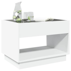 Table basse avec LED infini blanc 70x50x50 cm 628499628499