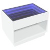 Table basse avec LED infini blanc 70x50x50 cm 628499628499