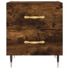 Table de chevet chêne fumé 40x35x47,5 cm bois d’ingénierie 628501628501