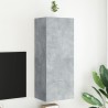Meuble TV mural gris béton 40,5x30x102 cm bois d'ingénierie 628502628502