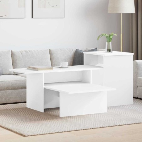 Table console Blanc 91,5 x 35 x 38,5 cm Bois d'ingénierie 628503628503