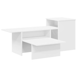 Table console Blanc 91,5 x 35 x 38,5 cm Bois d'ingénierie 628503628503