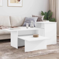 Table console Blanc 91,5 x 35 x 38,5 cm Bois d'ingénierie 628503628503