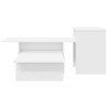 Table console Blanc 91,5 x 35 x 38,5 cm Bois d'ingénierie 628503628503