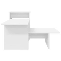 Table console Blanc 91,5 x 35 x 38,5 cm Bois d'ingénierie 628503628503