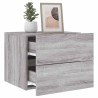Table de chevet murale avec lumières LED sonoma gris 628504628504