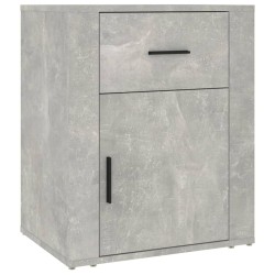 Table de chevet Gris béton 50x36x60 cm Bois d'ingénierie 628505628505