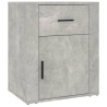 Table de chevet Gris béton 50x36x60 cm Bois d'ingénierie 628505628505