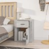 Table de chevet Gris béton 50x36x60 cm Bois d'ingénierie 628505628505