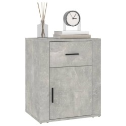 Table de chevet Gris béton 50x36x60 cm Bois d'ingénierie 628505628505