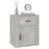 Table de chevet Gris béton 50x36x60 cm Bois d'ingénierie 628505628505