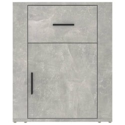 Table de chevet Gris béton 50x36x60 cm Bois d'ingénierie 628505628505