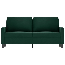 Canapé à 2 places Vert foncé 140 cm Velours 628506628506