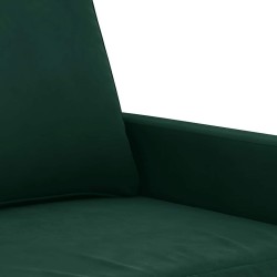 Canapé à 2 places Vert foncé 140 cm Velours 628506628506