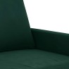 Canapé à 2 places Vert foncé 140 cm Velours 628506628506