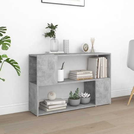 Bibliothèque Gris béton 100x24x63 cm Bois d'ingénierie 628524628524