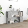 Bibliothèque Gris béton 100x24x63 cm Bois d'ingénierie 628524628524