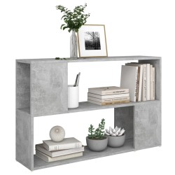 Bibliothèque Gris béton 100x24x63 cm Bois d'ingénierie 628524628524