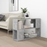 Bibliothèque Gris béton 100x24x63 cm Bois d'ingénierie 628524628524