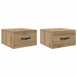 Cabinet de chevet 2 pc chêne artisanal 35 x 35 x 20 cm 628546628546