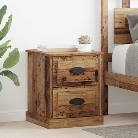 Cabinet de chevet avec tiroir Bois ancien 39 x 39 x 47.5 cm 628547628547