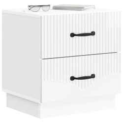 Cabinet de chevet 2 pcs Blanc brillant 43 x 34,5 x 44,5 cm 628548628548