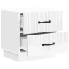 Cabinet de chevet 2 pcs Blanc brillant 43 x 34,5 x 44,5 cm 628548628548