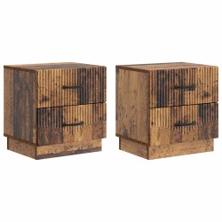Cabinet de chevet 2 pcs Bois ancien 43 x 34,5 x 44,5 cm 628549628549