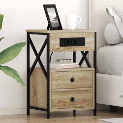 Cabinet de chevet 2 pcs Chêne Sonoma 40 x 31 x 60 cm 628550628550