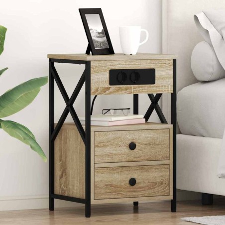 Cabinet de chevet 2 pcs Chêne Sonoma 40 x 31 x 60 cm 628550628550
