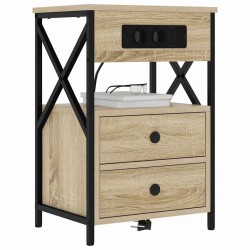 Cabinet de chevet 2 pcs Chêne Sonoma 40 x 31 x 60 cm 628550628550