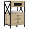 Cabinet de chevet 2 pcs Chêne Sonoma 40 x 31 x 60 cm 628550628550