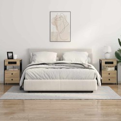 Cabinet de chevet 2 pcs Chêne Sonoma 40 x 31 x 60 cm 628550628550