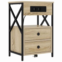 Cabinet de chevet 2 pcs Chêne Sonoma 40 x 31 x 60 cm 628550628550