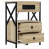 Cabinet de chevet 2 pcs Chêne Sonoma 40 x 31 x 60 cm 628550628550