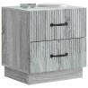 Cabinet de chevet 2 pcs Sonoma gris 43 x 34,5 x 44,5 cm 628551628551
