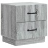 Cabinet de chevet 2 pcs Sonoma gris 43 x 34,5 x 44,5 cm 628551628551
