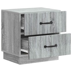 Cabinet de chevet 2 pcs Sonoma gris 43 x 34,5 x 44,5 cm 628551628551