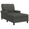 Chaise longue avec coussin Noir 91 x 157 x 91 cm Simili cuir 628561628561