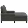 Chaise longue avec coussin Noir 91 x 157 x 91 cm Simili cuir 628561628561