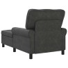 Chaise longue avec coussin Noir 91 x 157 x 91 cm Simili cuir 628561628561