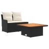 Canapé de jardin avec accoudoirs et table relevable 2 Pièce 628565628565