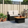 Canapé de jardin avec accoudoirs et table relevable 2 Pièce 628565628565