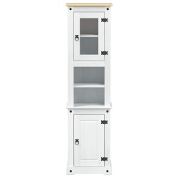 Cabinet de salle de bain Blanc 50 x 40 x 185 cm Pin massif 628568628568