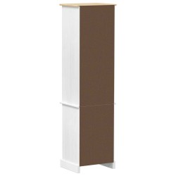 Cabinet de salle de bain Blanc 50 x 40 x 185 cm Pin massif 628568628568