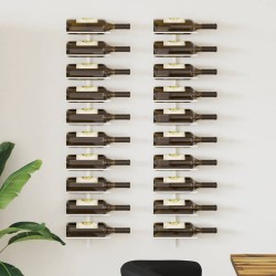 Casier à vin mural pour 10 bouteilles 2 pcs Blanc Métal 628569628569