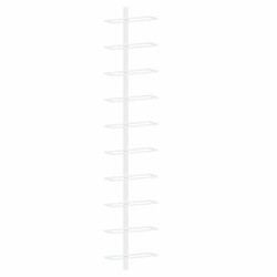 Casier à vin mural pour 10 bouteilles 2 pcs Blanc Métal 628569628569